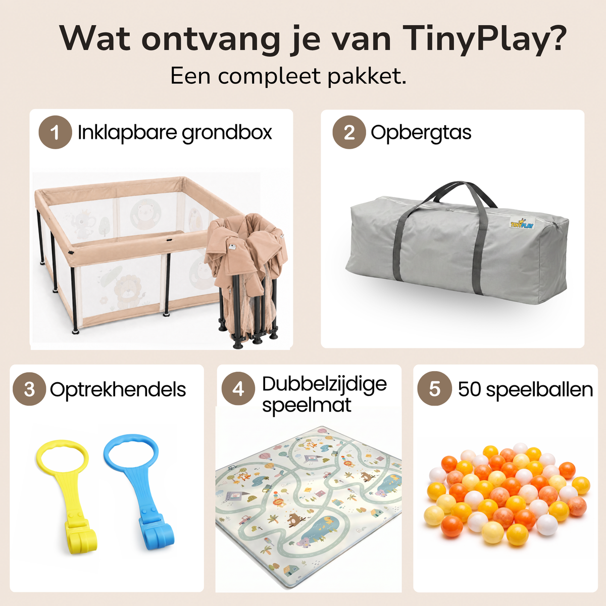 Grondbox Baby - snel inklapbaar