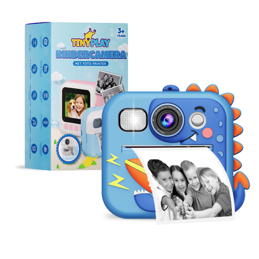 Kindercamera met foto printer en hoes