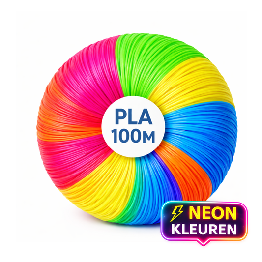 100 meter PLA filament NEON