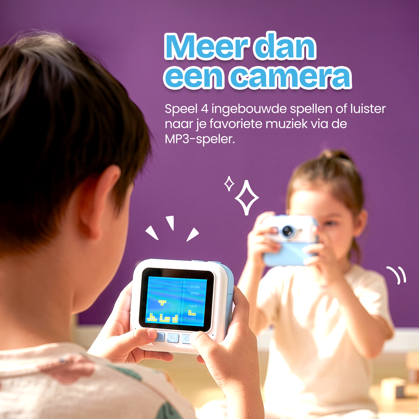 Kindercamera met foto printer