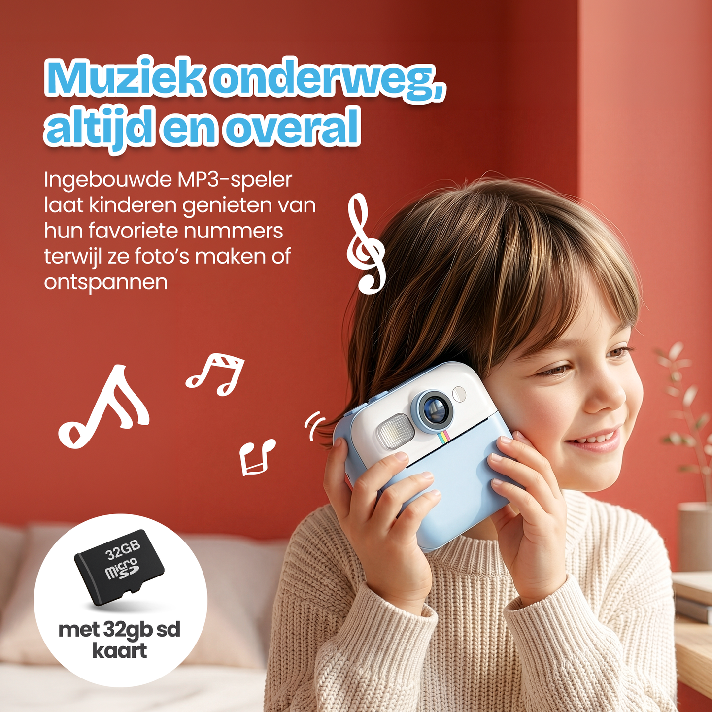 Kindercamera met foto printer