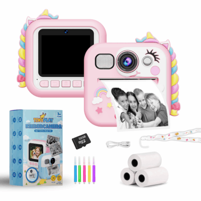 TinyPlay kindercamera roze met hoes